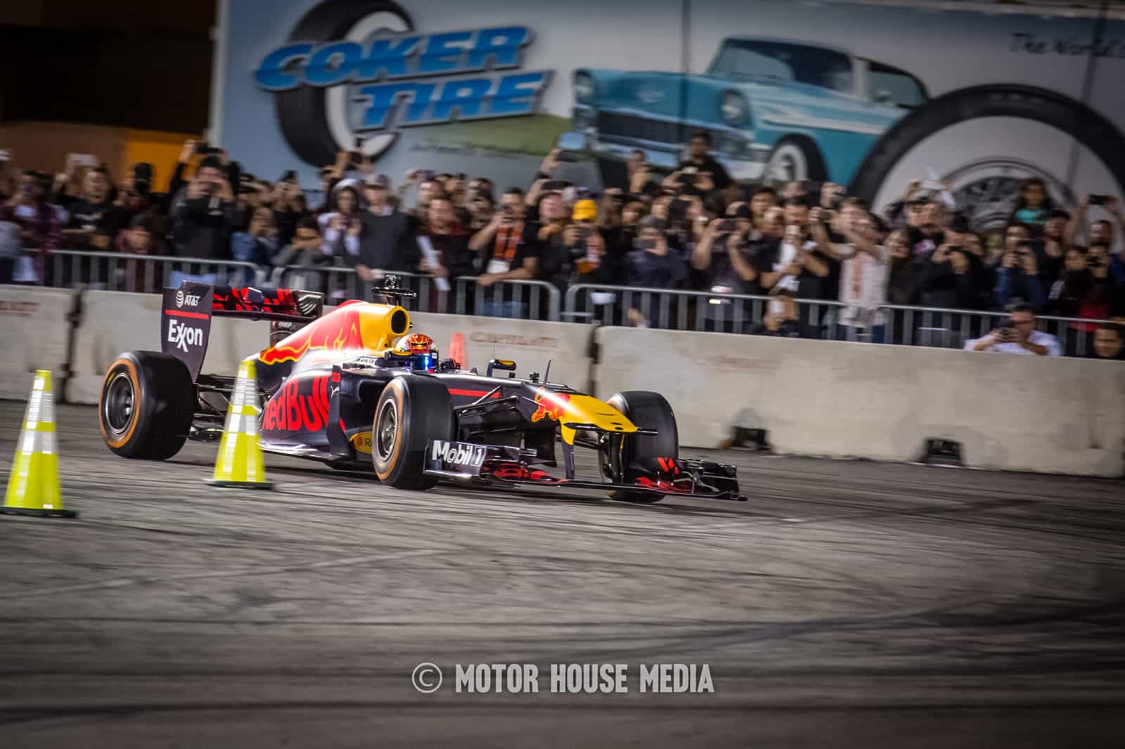  Formula 1 s Max Verstappen tears it up at Sema Ignited