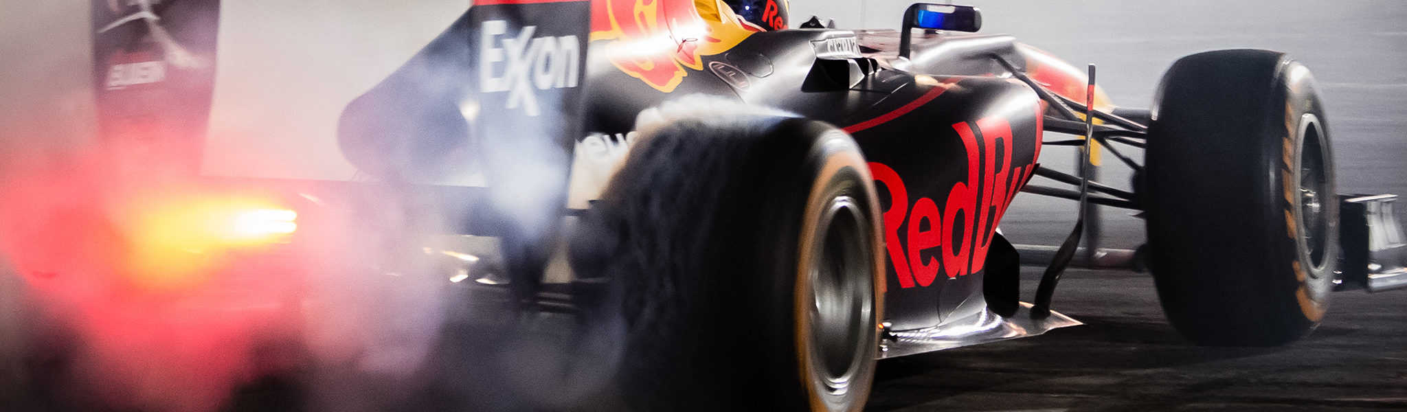 Formula 1’s Max Verstappen tears it up at Sema Ignited