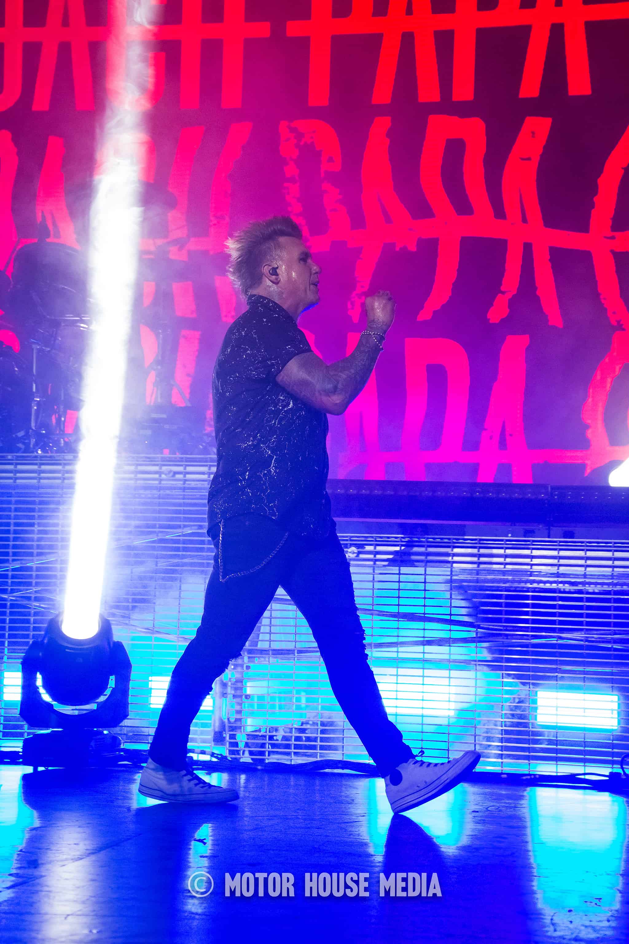 Jacoby Shaddix strutting on stage