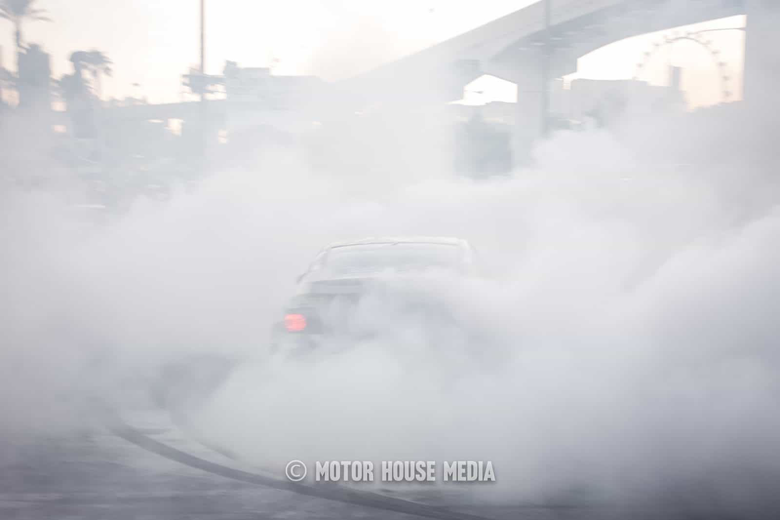 Pontiac GTO Drifting at Hoonigan Sema Burnyard