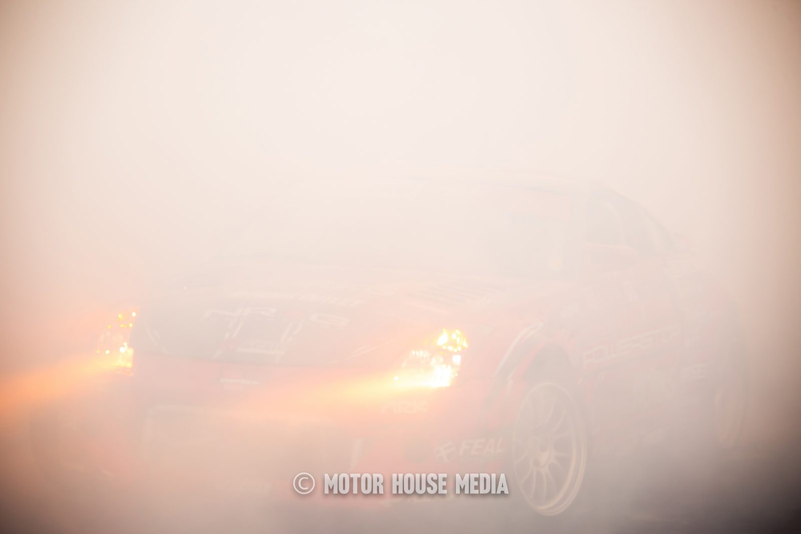 Ryan Litteral Drifting his Nissan at Hoonigan Burnyard
