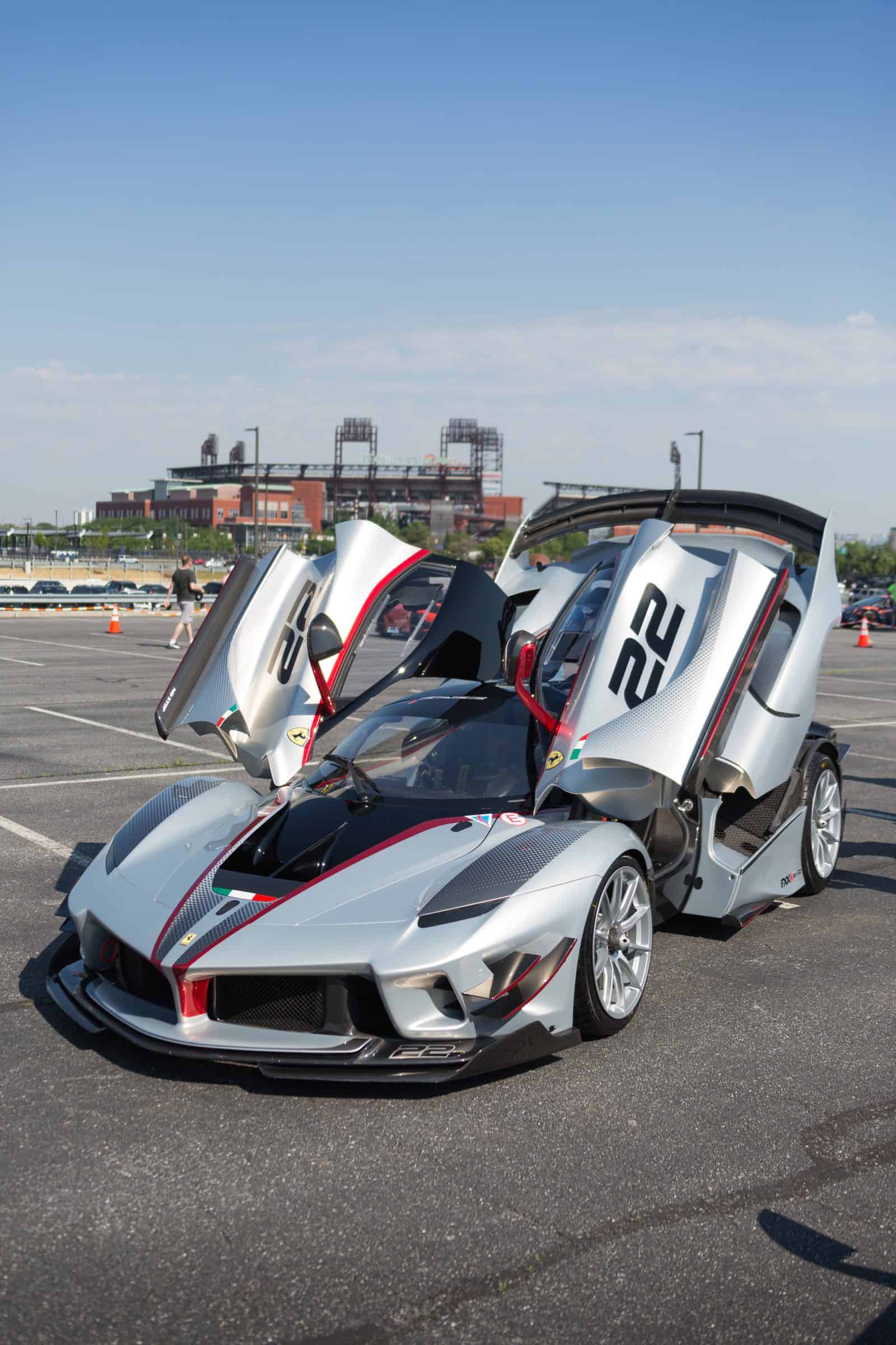 Ferrari FXXK in the Supercar show near Philly stadiums