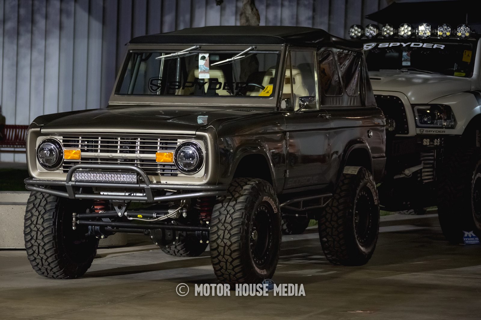 Vintage custom Bronco at the Sema show