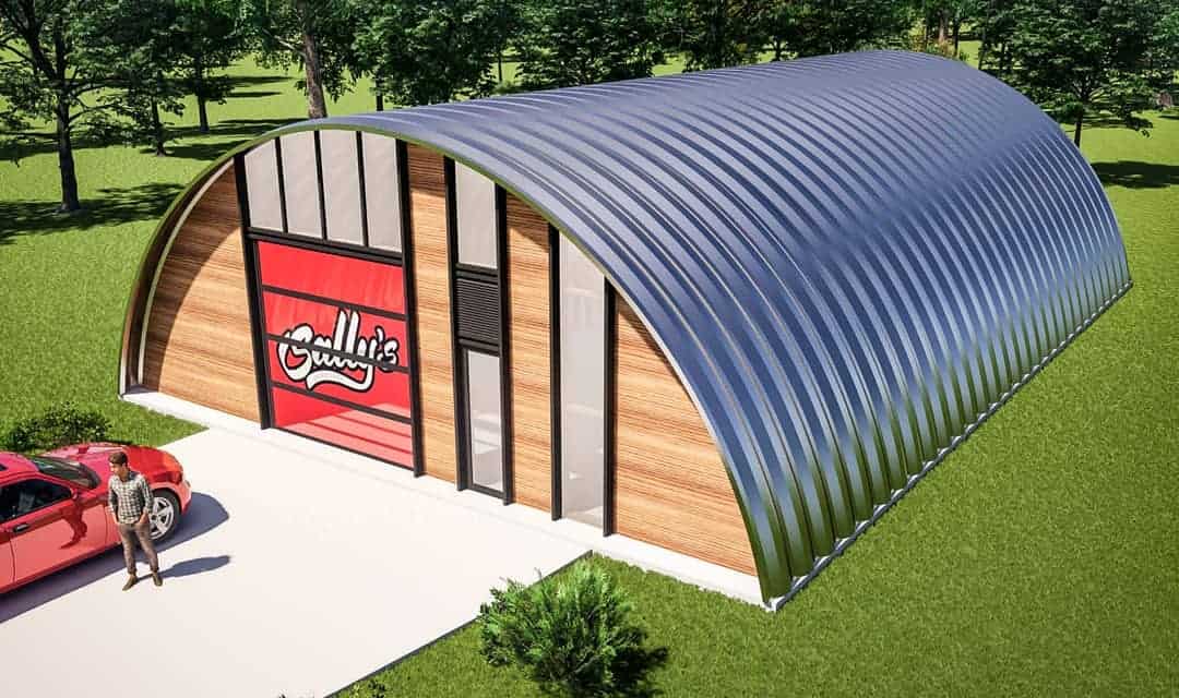 Sally's Speed Shop architectural rendering.