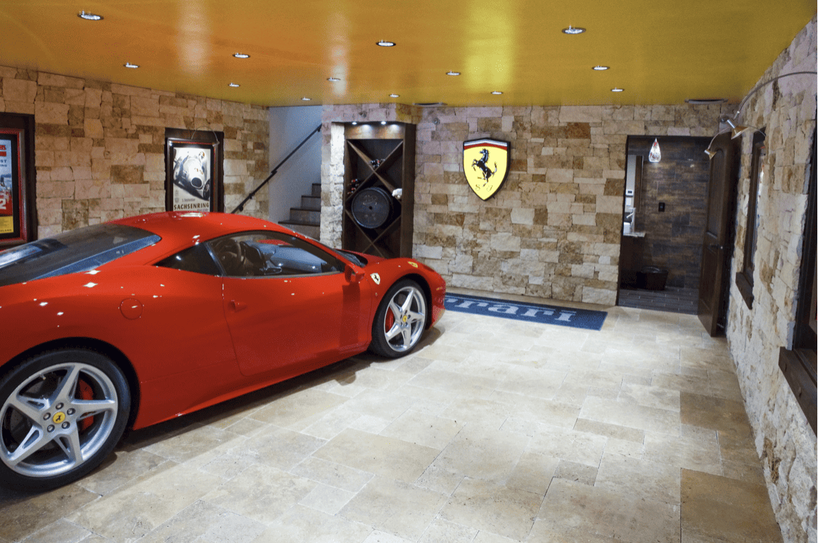 A Ferrari themed Garage