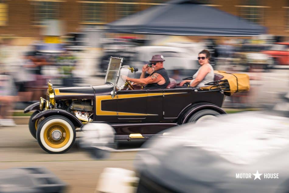 hot rodder at the NSRA Street Rod Nationals