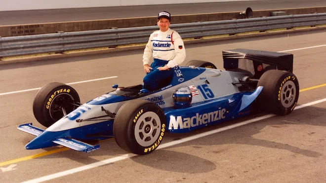 Scott Goodyear in his Mckenzie Indycar