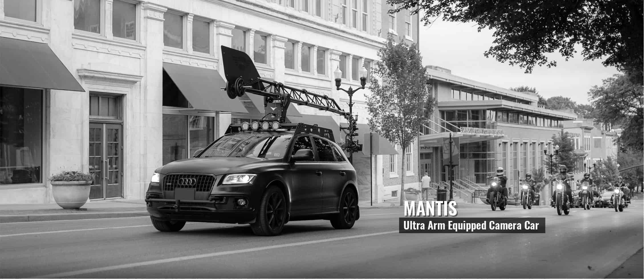 Mantis Camera Car tracking motorcycle