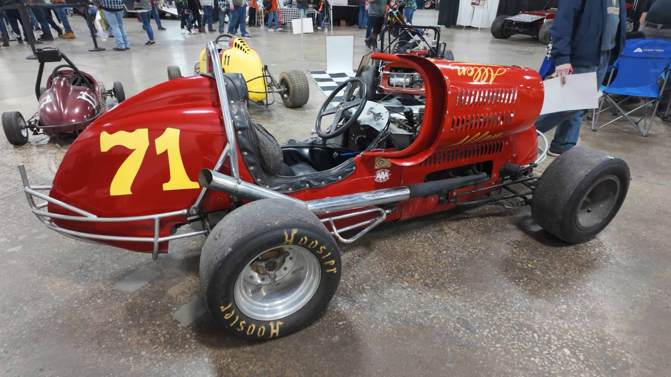 Vintage race car at the Motorsports Race Car & Trade Show